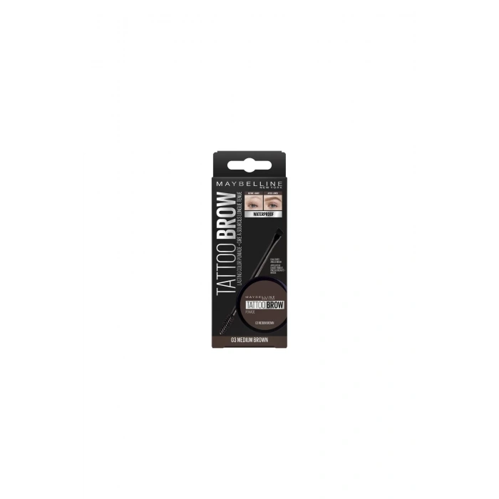 Maybelline New York Kaş Pomadı - New York Tattoo Brow No: 03 Medium Brown