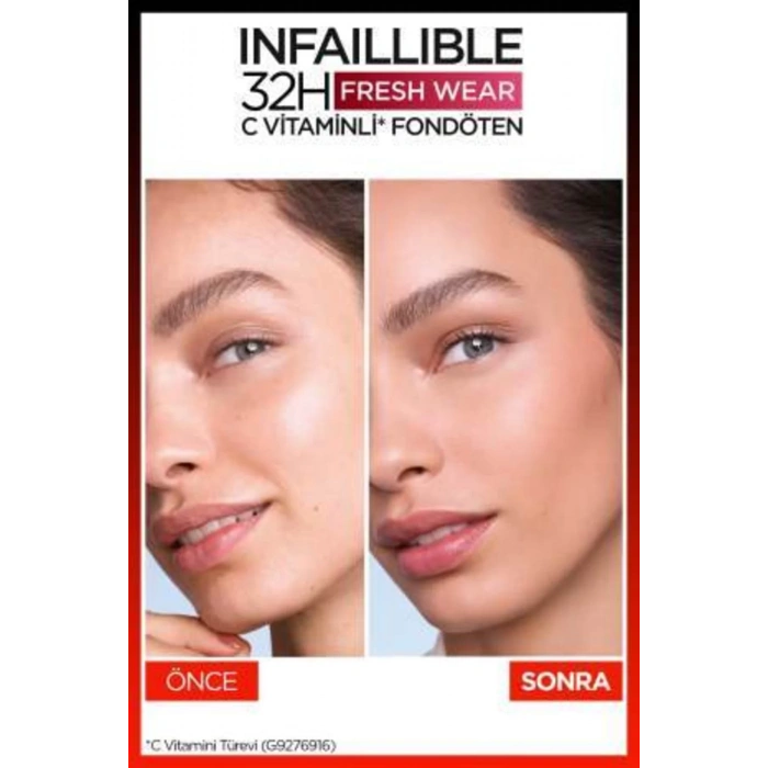 Loreal Paris Infaillible 32H Fresh Wear C Vitaminli Fondöten - 120 Golden Vanilla