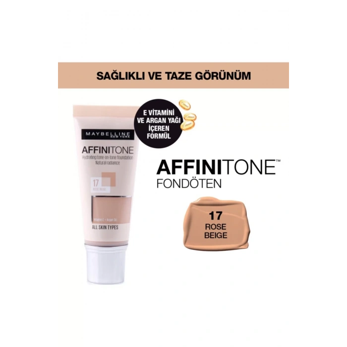 Maybelline New York Nemlendirme Etkili Fondöten - Affinitone Foundation No: 17
