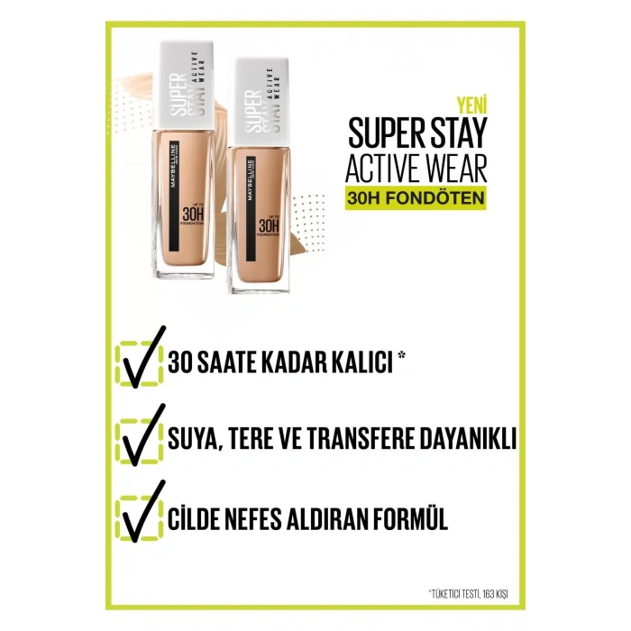 Maybelline New York Super Stay Active Wear 30h Fondöten