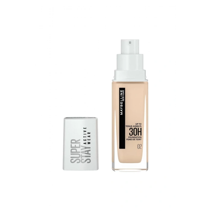 Maybelline New York Super Stay Active Wear 30h Fondöten 02 Naked Ivory