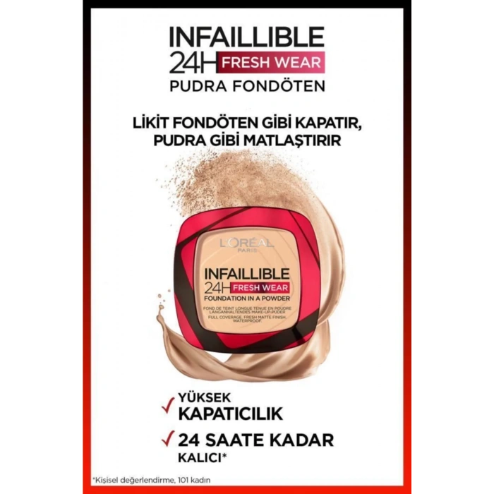 Loreal Paris Infaillible 24h Fresh Wear Pudra Fondöten 40 Cashmere