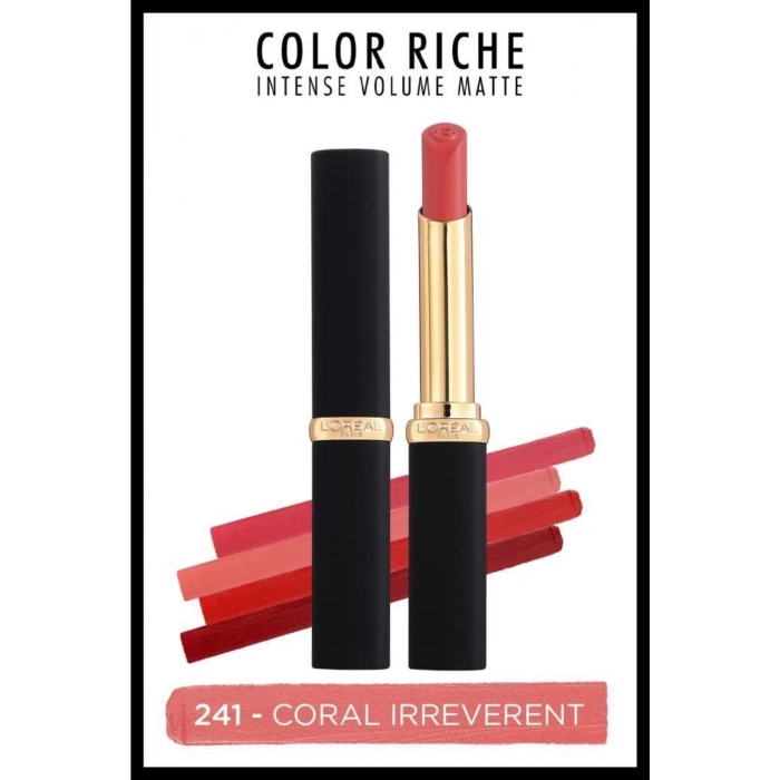Loreal Paris Color Riche Intense Volume Matte Ruj - 241 Coral Irreverent