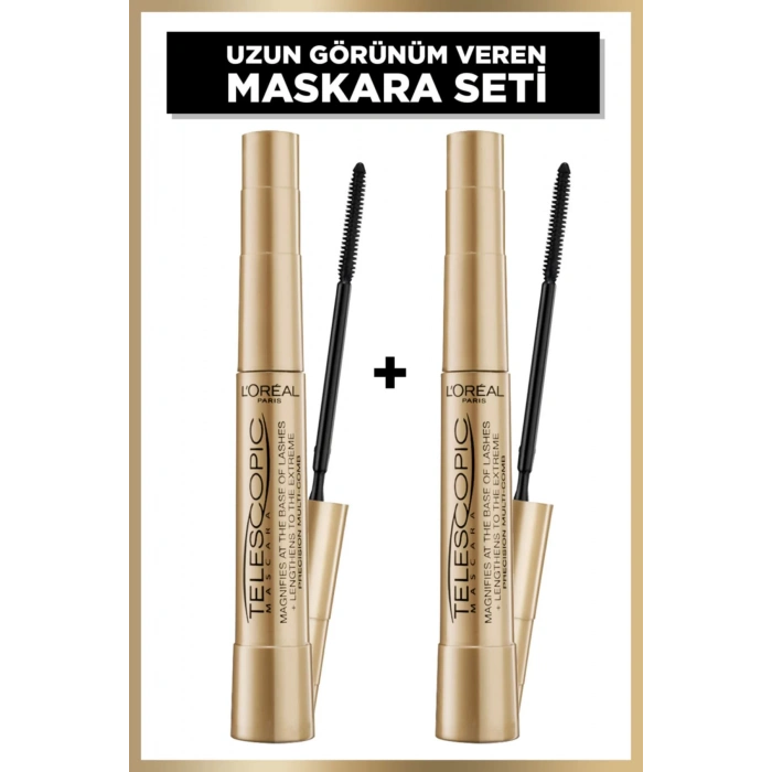 Loreal Paris Telescopic Siyah Maskara 2li Set