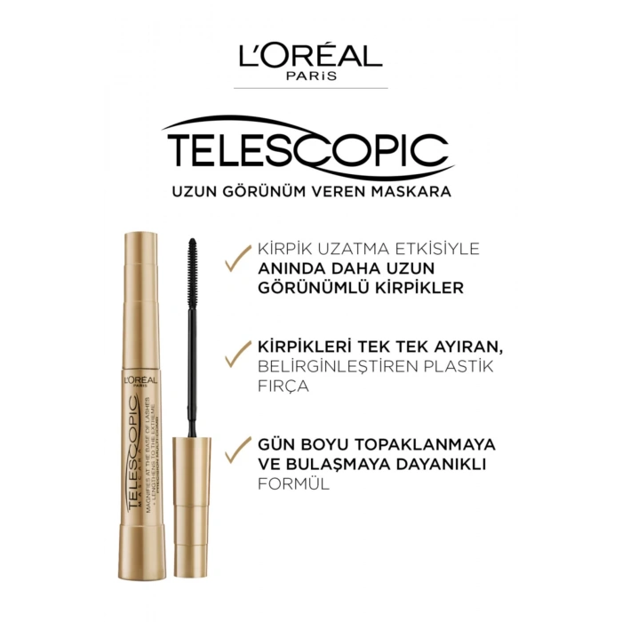 Loreal Paris Telescopic Siyah Maskara 2li Set