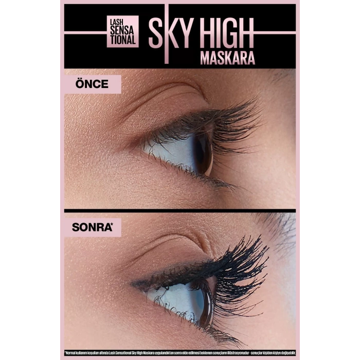 Maybelline New York Lash Sensational Sky High Suya Dayanıklı Waterproof Maskara