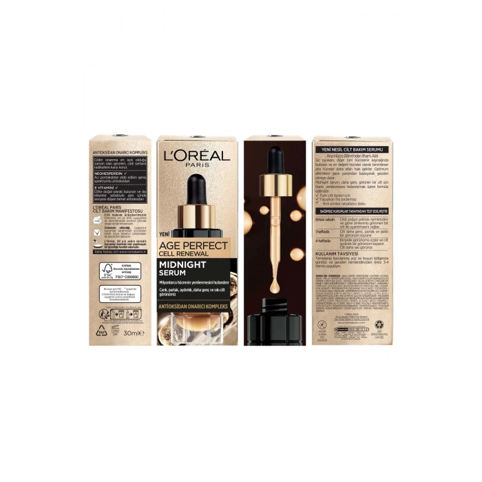 Loreal Paris Midnight Serum Cilt Yenileme & Cilt Görünümü Canlandırma Etkili - 30 ml