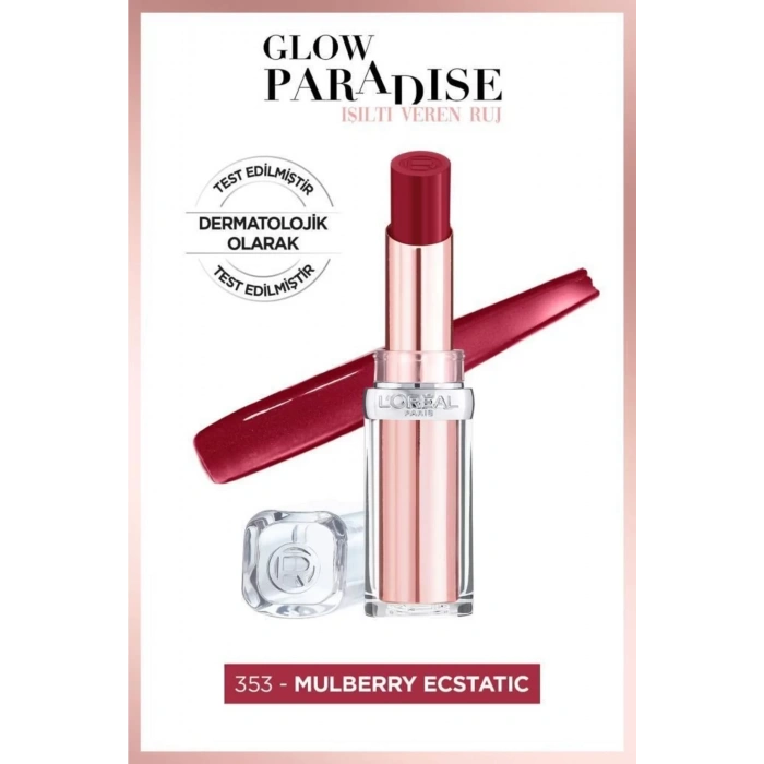 Loreal Paris Glow Paradise Balm-in-lipstick - Işıltı Veren Ruj 353 Mulberry Ecstatic