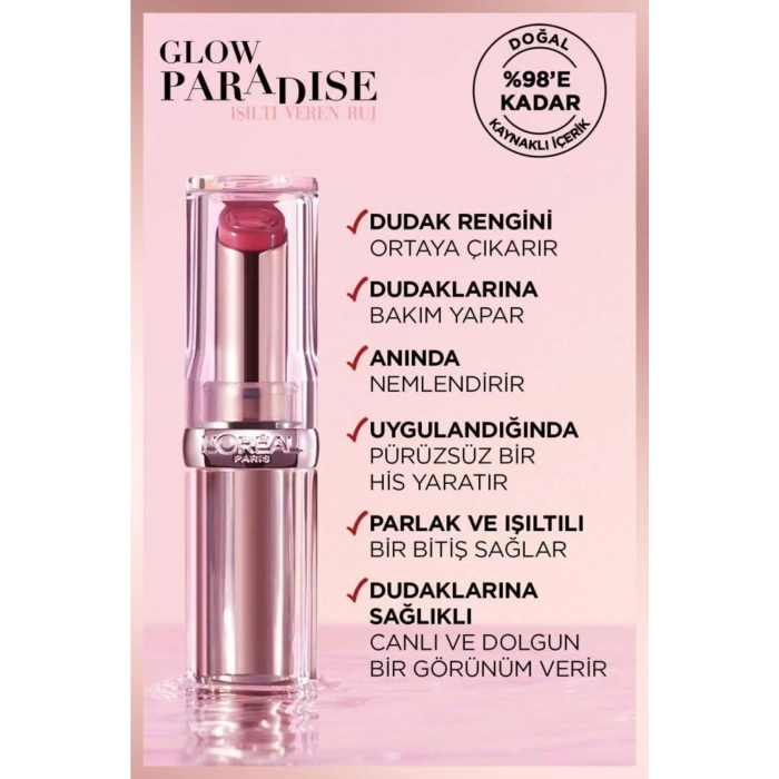 Loreal Paris Glow Paradise Balm-in-lipstick - Işıltı Veren Ruj 353 Mulberry Ecstatic