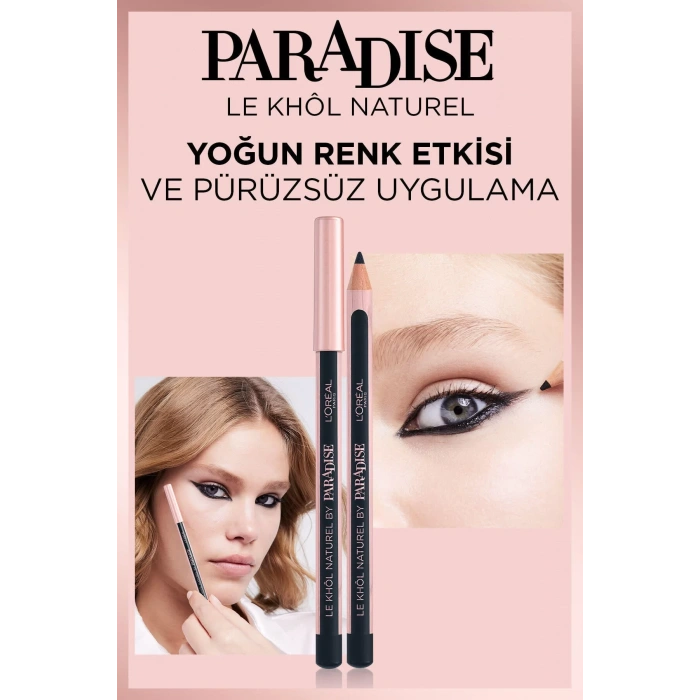 Loreal Paris Kahverengi Göz Kalemi - Paradise Le Khol Göz Kalemi 102 Pure Espresso