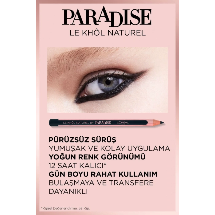 Loreal Paris Kahverengi Göz Kalemi - Paradise Le Khol Göz Kalemi 102 Pure Espresso
