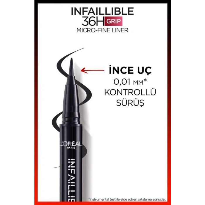 Loreal Paris Infaillible 36h Grip Micro Fine Eyeliner 01 Obsidian - Siyah