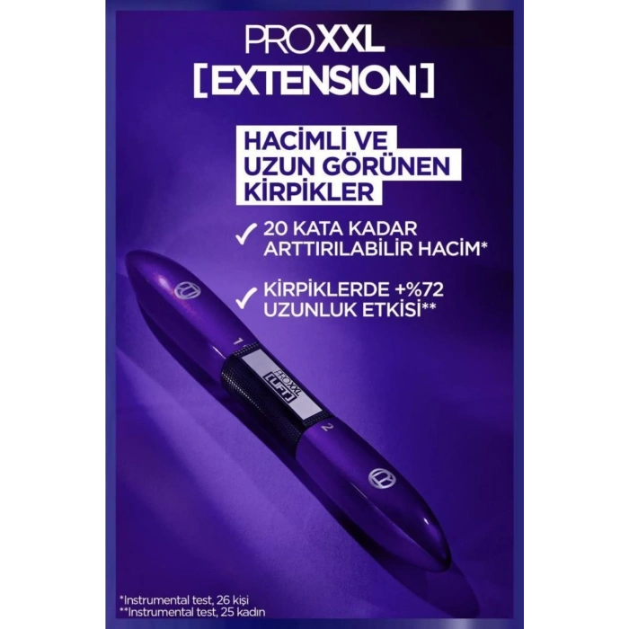 Loreal Paris Pro XXL Extension Çift Taraflı Maskara - Uzunluk Etkisi
