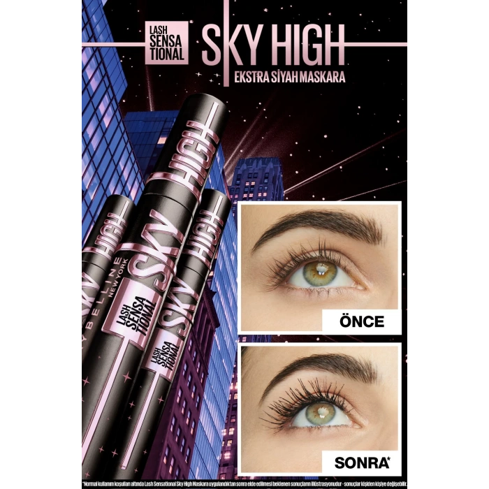 Maybelline New York Lash Sensational Sky High Cosmic Black Maskara