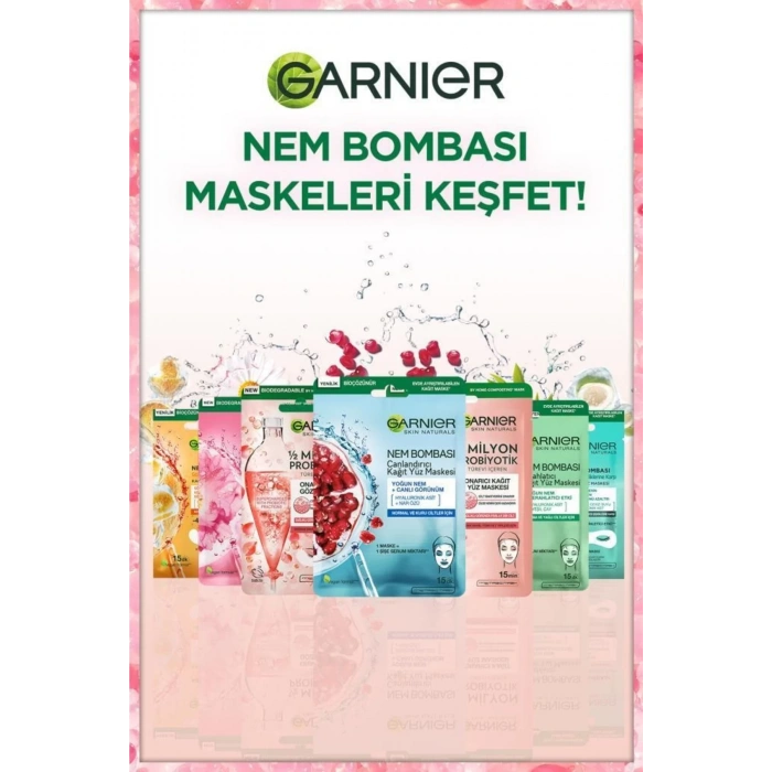 Garnier 2 Milyon Probiyotik Türevi İçeren Onarıcı Kağıt Yüz Maskesi