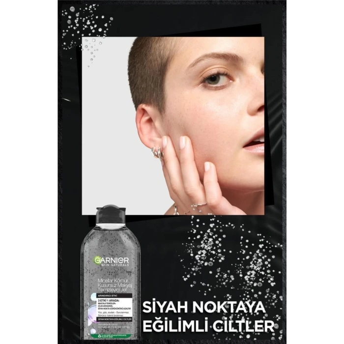 Garnier Micellar Kömür Kusursuz Makyaj Temizleyici Jel 400 ml