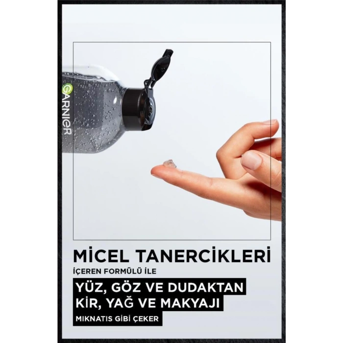 Garnier Micellar Kömür Kusursuz Makyaj Temizleyici Jel 400 ml