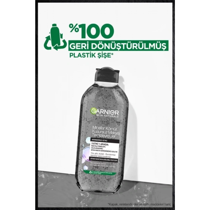 Garnier Micellar Kömür Kusursuz Makyaj Temizleyici Jel 400 ml