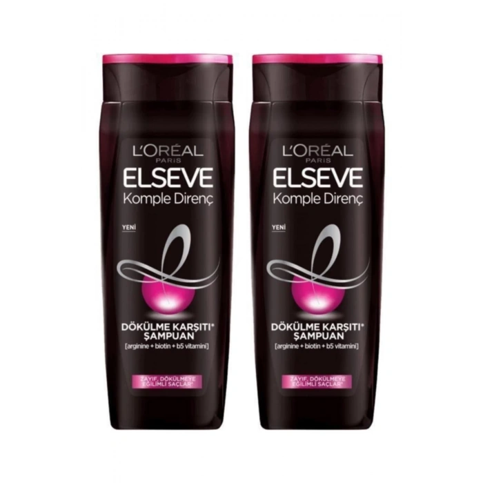 ELSEVE Komple Direnç Karşıtı Şampuan 390 ml / 2 Adet