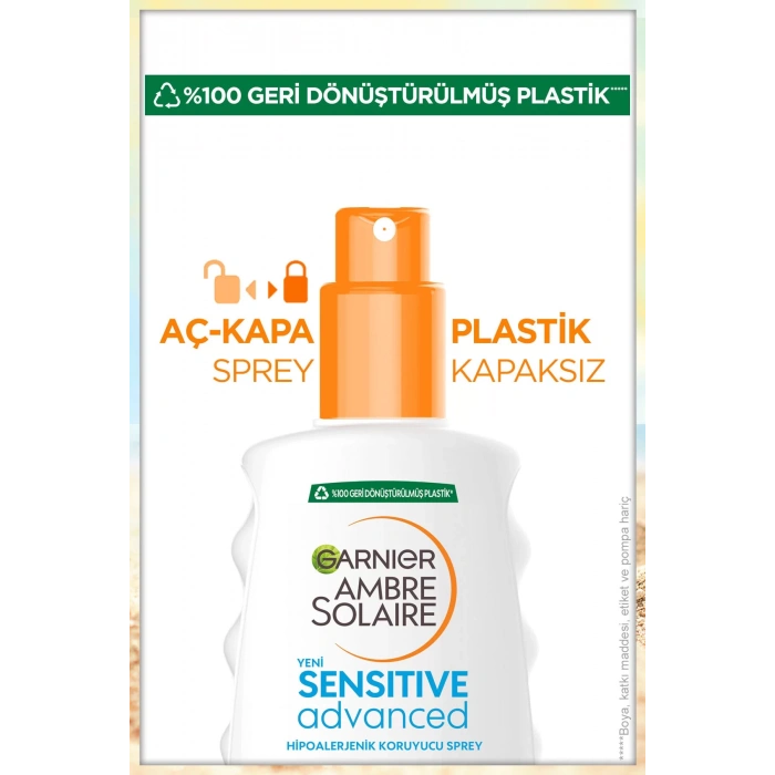 Garnier Ambre Solaire Sensitive Advanced Hipoalerjenik Güneş Koruyucu Sprey Spf50+ 200ml
