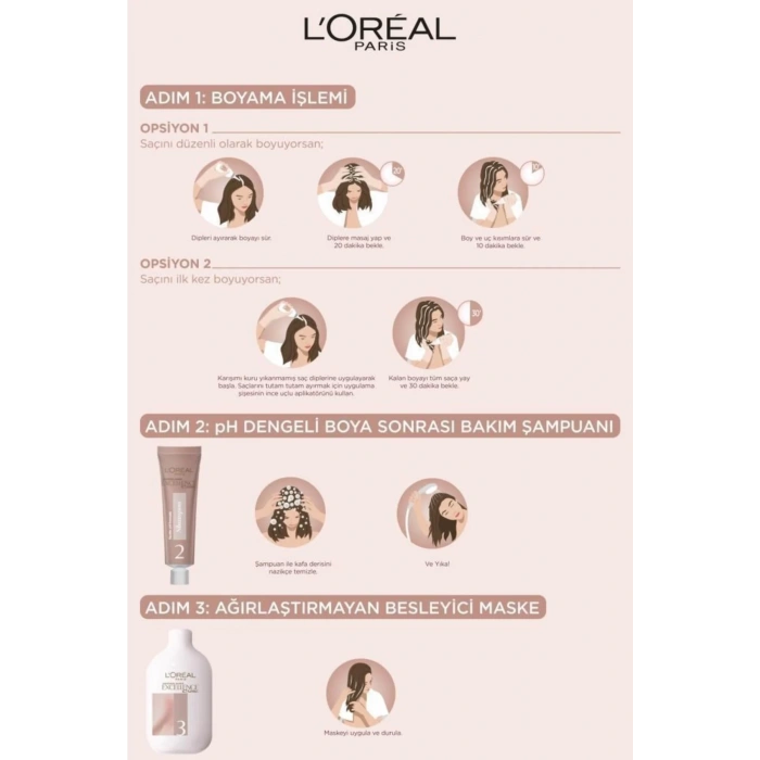 Loreal Paris Excellence Creme Nude Renkler Saç Boyası – 4u Nude Kahve