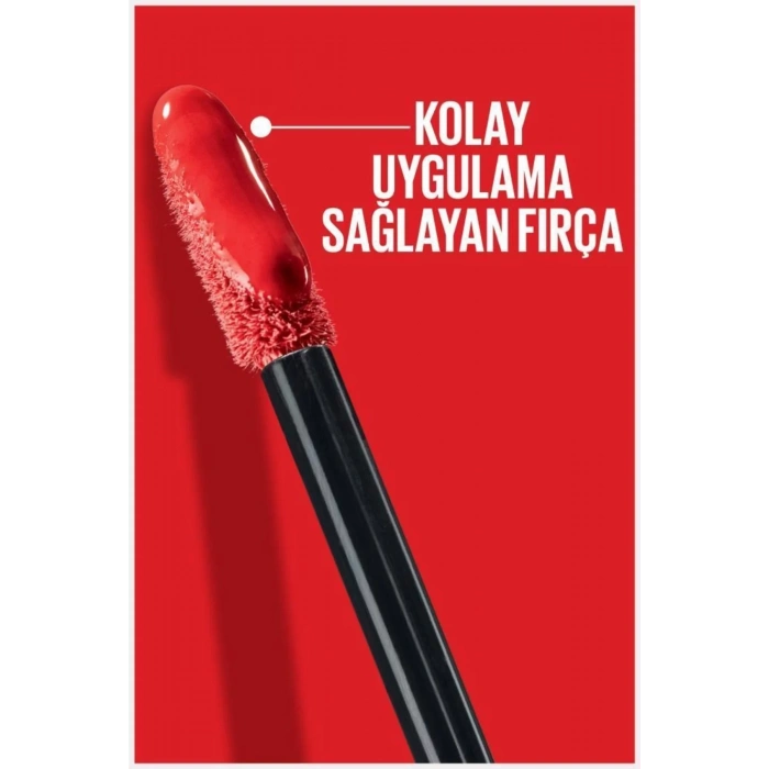 Maybelline Super Stay Vinyl Ink Uzun Süre Kalıcı Likit Parlak Ruj 10 Lippy
