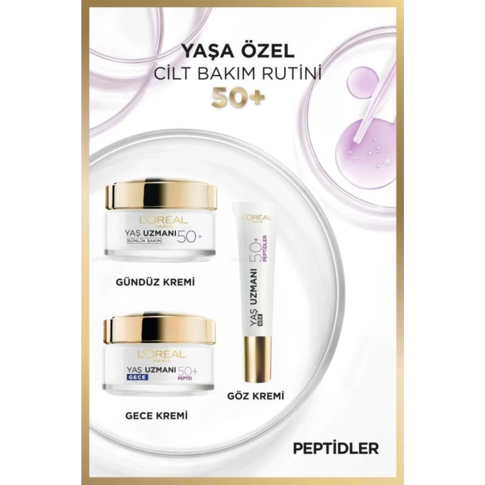 Loreal Paris Yaş Uzmanı 50+ Kırışıklık Karşıtı Yenileyici Göz Kremi