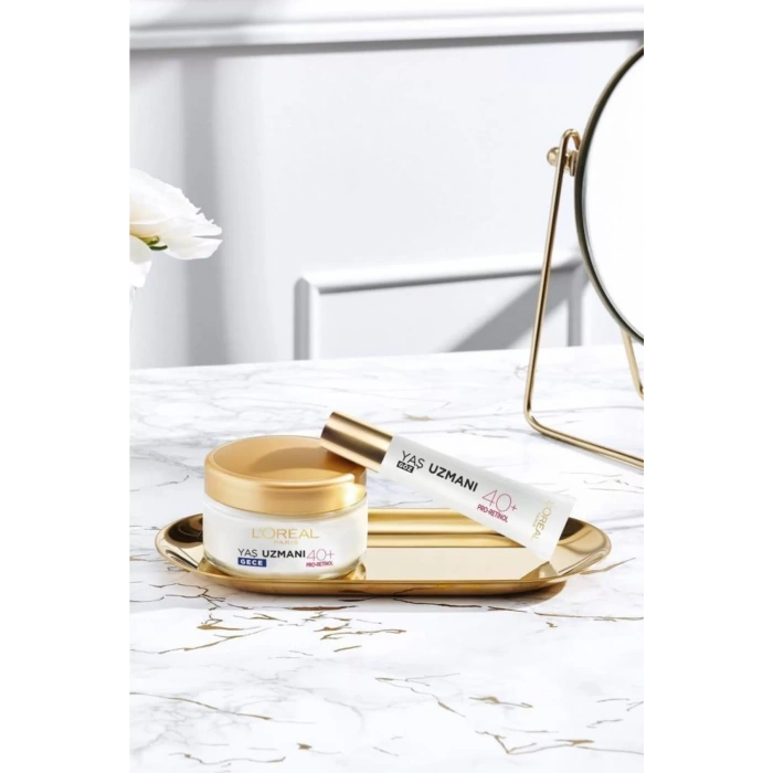 Loreal Paris Yaş Uzmanı 40+ Kırışıklık Karşıtı Sıkılaştırıcı Gece Kremi 50 ml