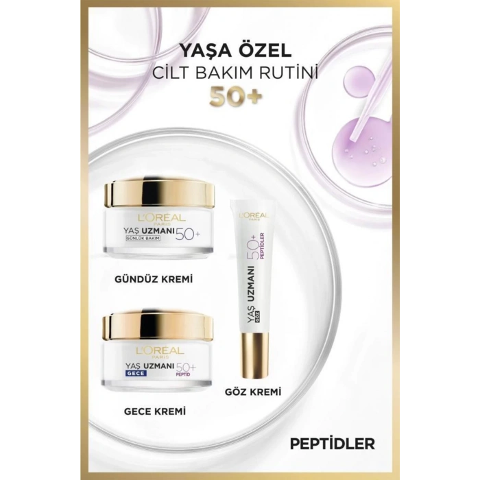 Loreal Paris Yaş Uzmanı 50+ Kırışıklık Karşıtı Yenileyici Gece Kremi 50 ml