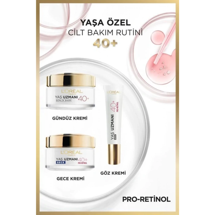 Loreal Paris Yaş Uzmanı 40+ Kırışıklık Karşıtı Aydınlatıcı Göz Kremi