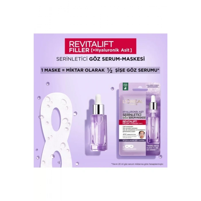 Loreal Paris Revitalift Filler Serinletici Göz Serum Maskesi