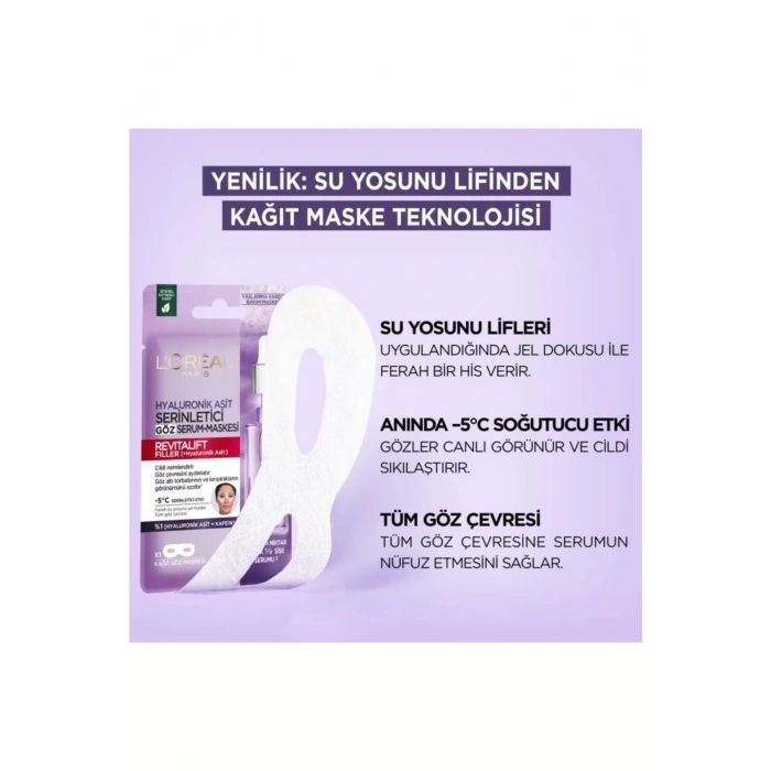 Loreal Paris Revitalift Filler Serinletici Göz Serum Maskesi