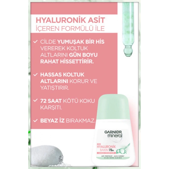 Garnier Mineral Hyaluronik Bakım Roll-on Deodorant