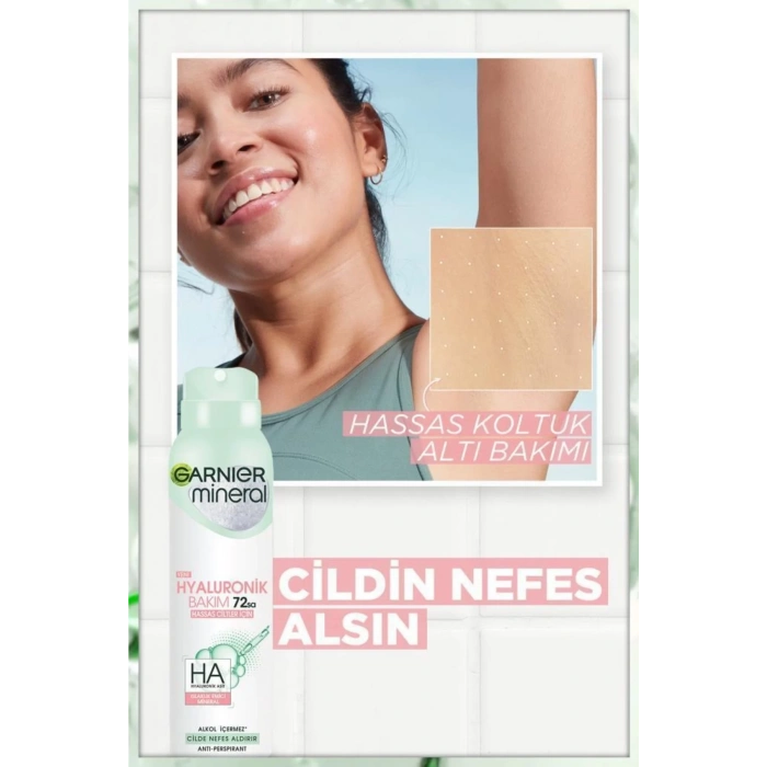 Mineral Hyaluronik Bakım Sprey Deodorant