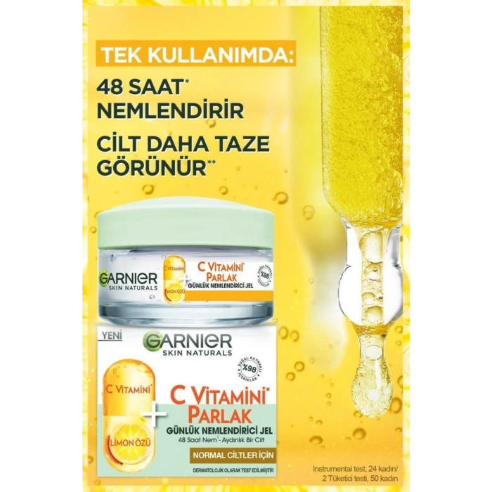 Garnier C Vitamini Parlak Günlük Nemlendirici Jel 50 ml