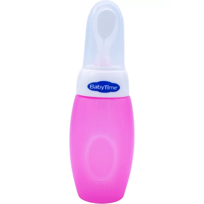 Babytime Kaşıklı Biberon Pembe 225 ml