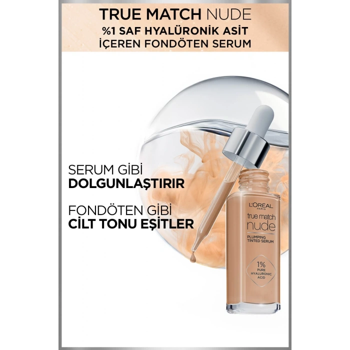 Loreal Paris True Match Nude Fondöten Serum 3-4 Light Medium