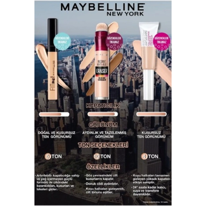 Maybelline New York Kapatıcı - Instant Age Eraser Concealer 08 Buff