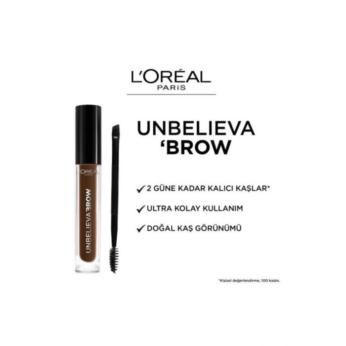Loreal Paris Unbelieva Brow Uzun Süre Kalıcı Kaş Jeli - 109 Ebony