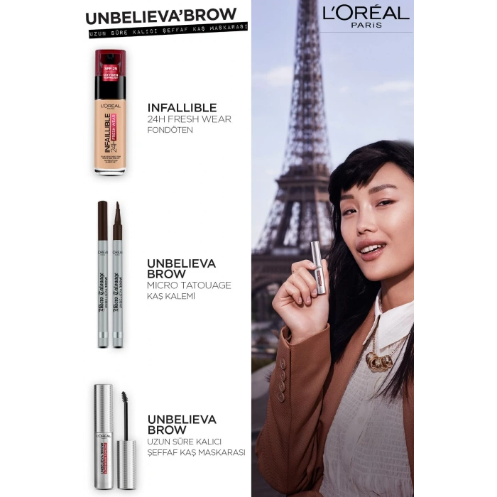 Loreal Paris Unbelieva Brow Uzun Süre Kalıcı Şeffaf Kaş Maskarası
