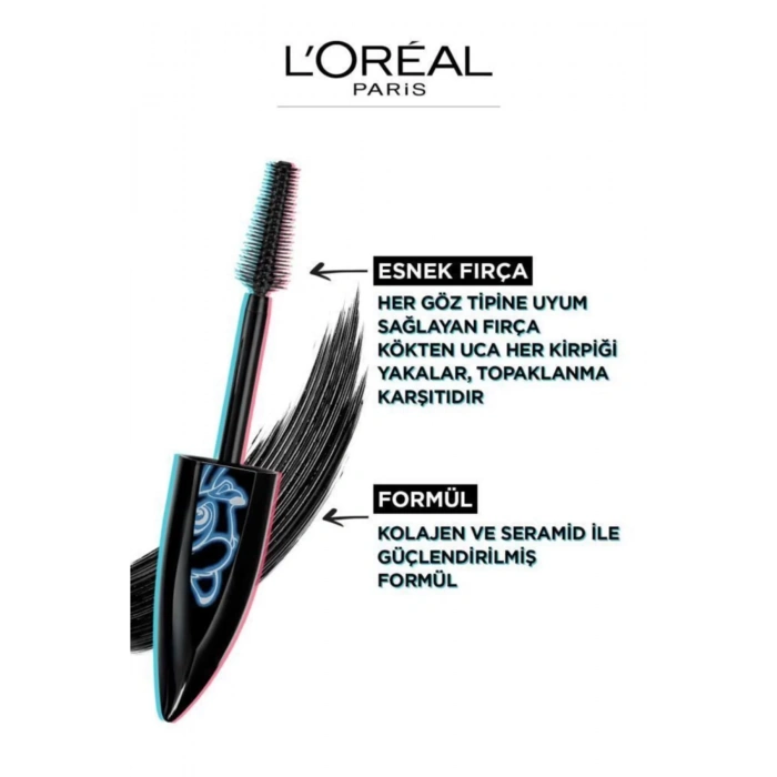 Loreal Paris Bambi Eye Oversized Ceylan Göz Etkili Maskara - Siyah Loreal