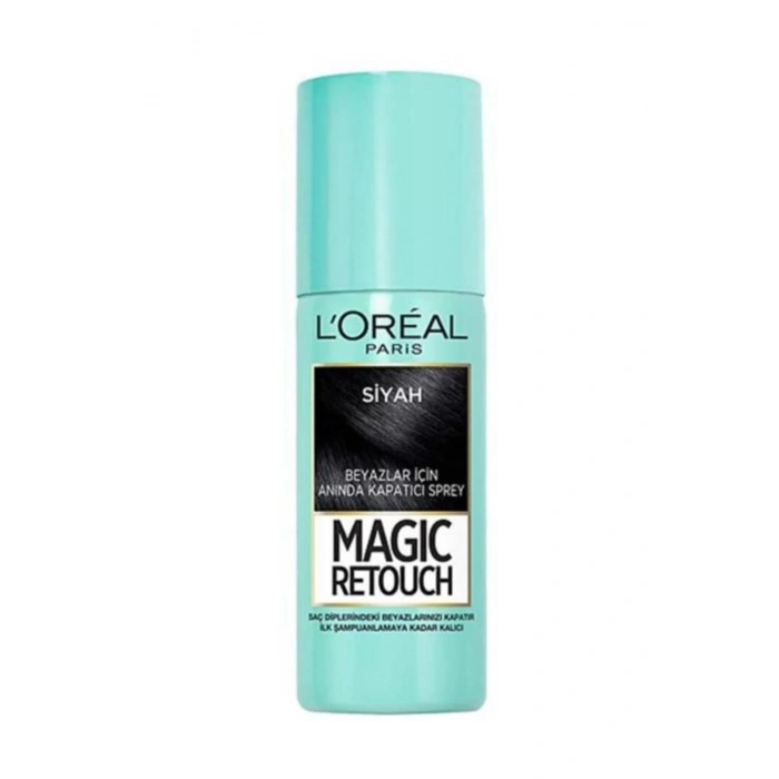 Loreal Paris Beyaz Saçlar İçin Kapatıcı Siyah Saç Spreyi - Magic Retouch 01 Noir 75 ml Loreal