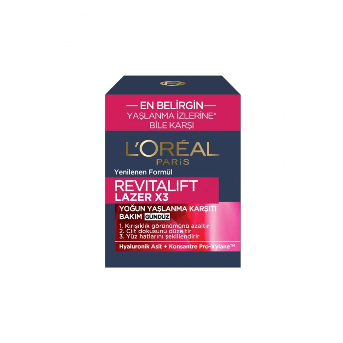 Loreal Paris Revitalift Lazer X3 Yoğun Yaşlanma Karşıtı Gündüz Bakım Kremi- Tanışma Boyu 15 ml