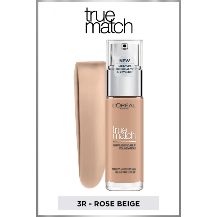 Loreal Paris True Match Bakım Yapan Fondöten 3R Rose Beige