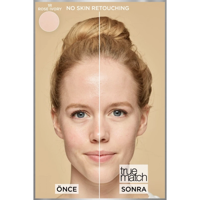 Loreal Paris True Match Bakım Yapan Fondöten 1R Rose Ivory