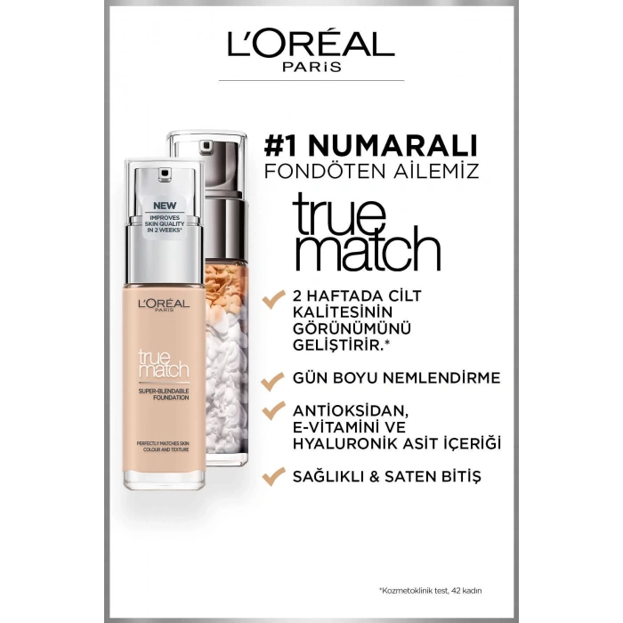 Loreal Paris True Match Bakım Yapan Fondöten 1R Rose Ivory