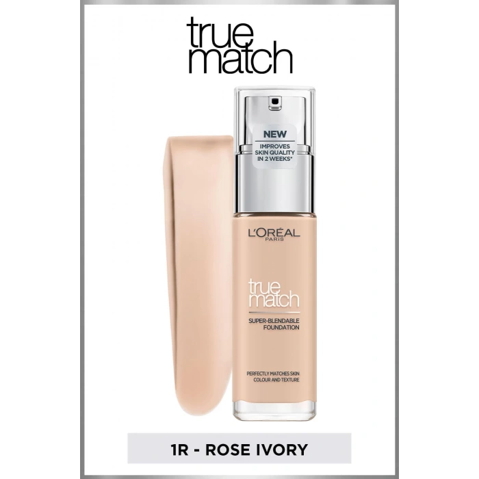 Loreal Paris True Match Bakım Yapan Fondöten 1R Rose Ivory