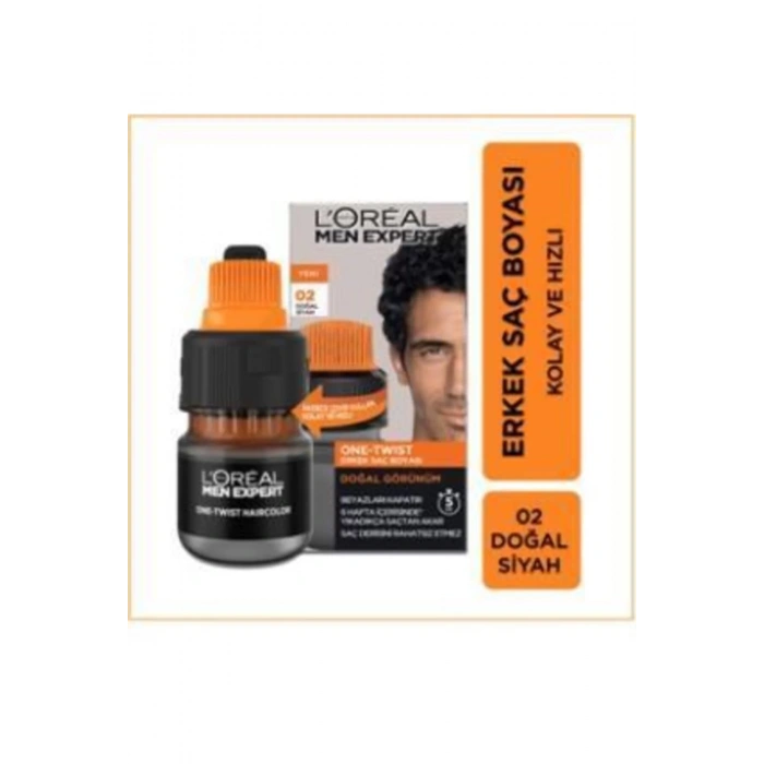 Loreal Paris Men Expert One-twist Hair Color 02 Natural Black