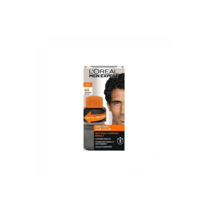Loreal Paris Men Expert One-twist Hair Color 02 Natural Black