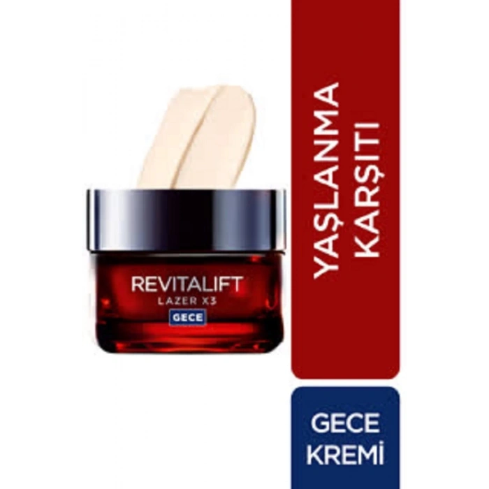 Loreal Paris Revitalift Lazer X3 Yoğun Yaşlanma Karşıtı Gündüz Bakım Kremi + Gece Bakım Kremi 50 ml
